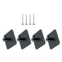 Lot de 4 supports de rangement pour batteur sur socle avec vis et adhésif pour crochets pétrisseurs, batteur plat et fouet métallique