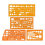 Map Marking Template Stencil Set - with 1:50,000 & 1:100,000 Scales for Precision Marking 1