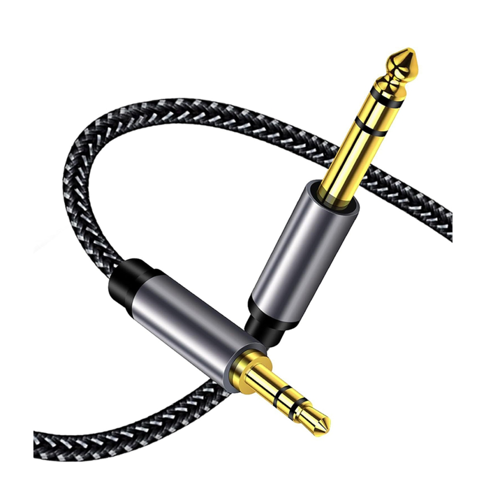 2M High Quality 6.35Mm To 3.5Mm Jack Aux Cable For Electronic Keyboard Guitar Mixer Audio Connector Stereo Sound Adapter 4853482233130