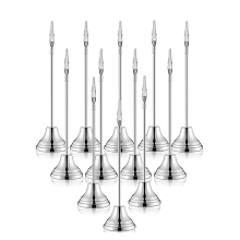 12 peças porta-números de mesa 9 polegadas porta-cartões com clipe jacaré porta-cartões de mesa de metal suportes de números de mesa