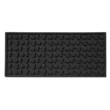 Barmat 30x15x0.8CM Matten Voedselveilige Siliconen Mat Antislip Bar Service Morsmat Zwart