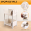 Bookshelf Shelf Children'S Toy Storage Rack Multi-Layer Household Shelf,Open 8