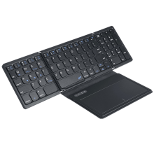 Opvouwbaar Bluetooth-toetsenbord met touchpad, opvouwbaar toetsenbord voor laptop en tablet, draadloos oplaadbaar toetsenbord