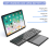 Foldable Bluetooth Keyboard with Touchpad Pocket Folding Keyboard for Laptop Tablet Wireless Rechargeable Keyboard 5