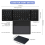 Foldable Bluetooth Keyboard with Touchpad Pocket Folding Keyboard for Laptop Tablet Wireless Rechargeable Keyboard 6