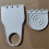 12pcs Cup Holder Anti-Overflow Laundry Detergent Cup Holder Folding Bracket Seamless Hook White 7
