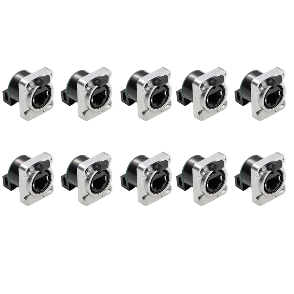 Lot de 10 connecteurs Ethernet RJ45 NE8FDP pour châssis, étanches IP65