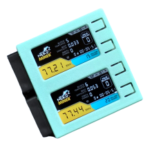 Para NerdMiner V2 DUO 156K/S Tela Dupla BTC Solo Loteria Minerador Bitcoin Nerd Miner Verde