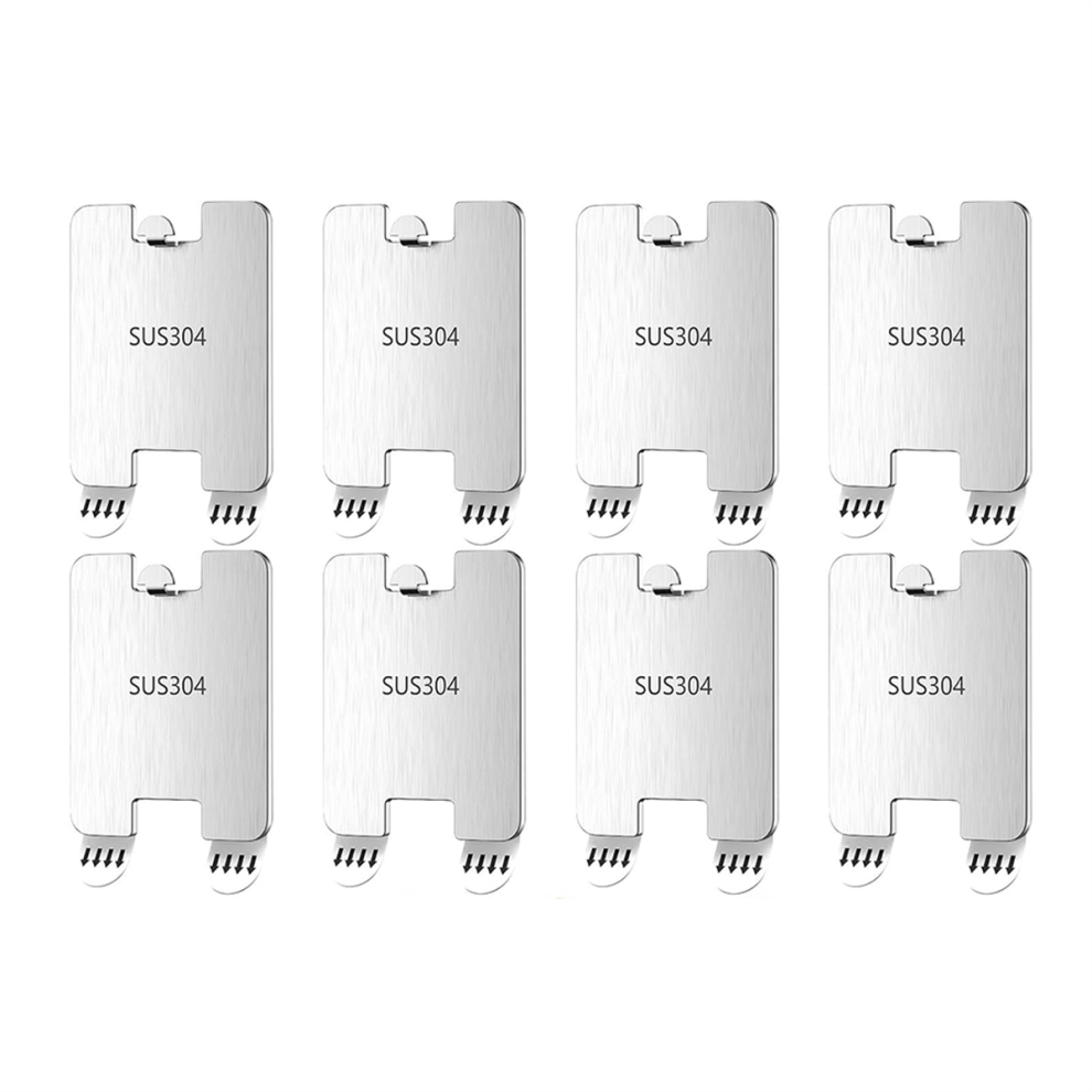 Adhesive Metal Picture Wall Hangers Without Nails, Damage Free Hanging Frame Hangers, No Tools Wall Hooks, 8 Pcs 4853482233222