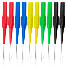 10 Pcs Test Probe Pins, Stainless Steel Insulation Non-Destructive Pin, 0.7 mm Wire Piercing Probe Pin,Multimeter Probes