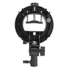S Type Bracket for Bowens Mount Holder Speedlite Flash Snoot Softbox