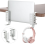 Support vertical pour ordinateur portable, fixation de bureau sans perçage, support de suspension latéral, pince blanche 3