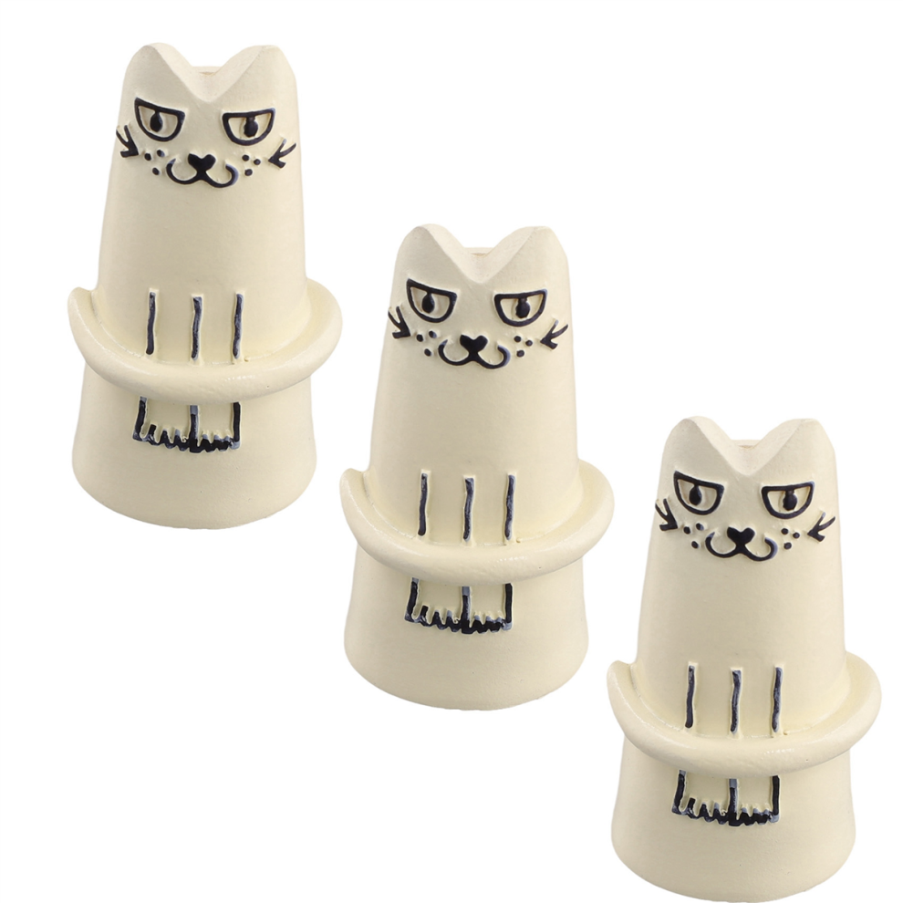 Vase à fleurs en forme de chat, mini vases faits à la main, pour décoration d'intérieur, fête de mariage, cadeau d'anniversaire, unique et mignon