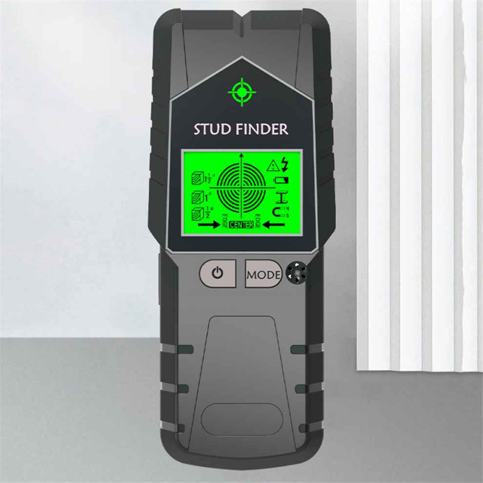 Stud Finder Wall Scanner 6 in 1 Stud Detector, Physical Nail Finding Wall Detector for Wood Metal and AC Wire Black