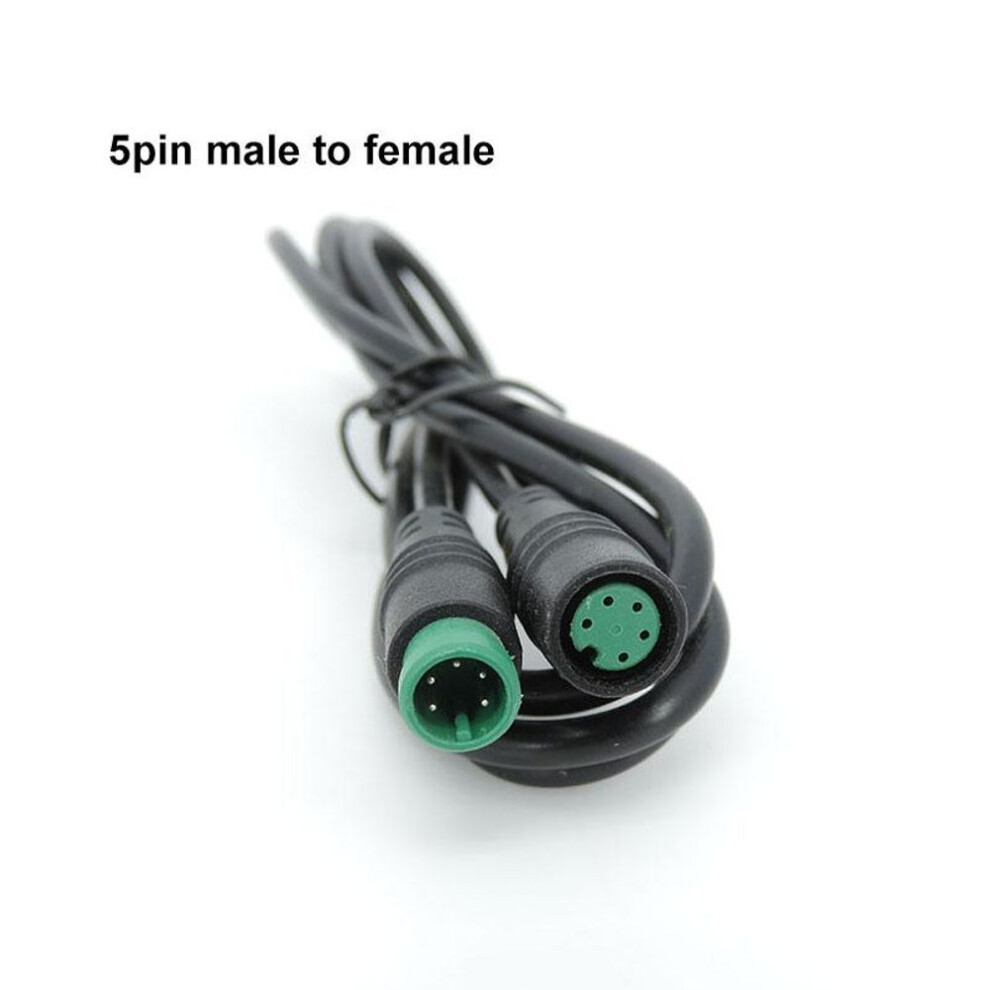 (5pin) 1m Speed Sensor Male To Female M/f Extension Connector Cable M8 2 3 4 5 6 Pin Electric Bicycle Waterproof For Ebike Copper Wire
