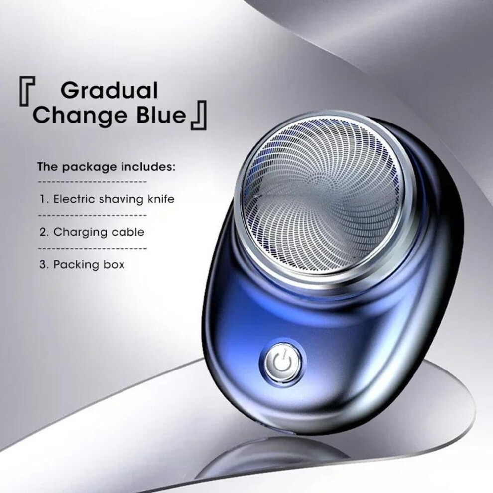 (orange) Portable Mini Electric Shaver Beard Trimmer Razor Cordless Shavers Wet And Dry Use Usb Charge Shaver For Men Razor