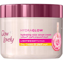 Glow & Lovely Hydraglow Day Cream - Hydrating Rose Serum Cream 50g | 72H Moisture Lock | Lightweight Face Cream for Glowing & Soft Skin | Daily Use