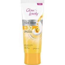 Glow & Lovely UV Duo Face Cream SPF 30 - Vitamin C & Niacinamide 50g | Reduces Dullness in 7 Days | UVA/UVB Protection | Moisturizer for Glowing Skin