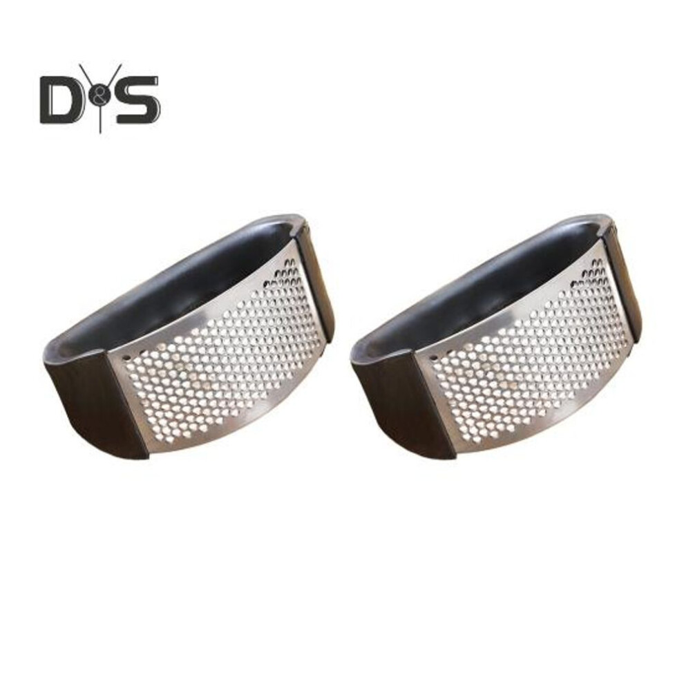 (as the picture, 2pcs) 1/2/3pcs Stainless Steel Garlic Press Easy-clean Garlic Mincer Rocker Vegetables Ginger Chopper Crusher For Cooking Enthusiasts