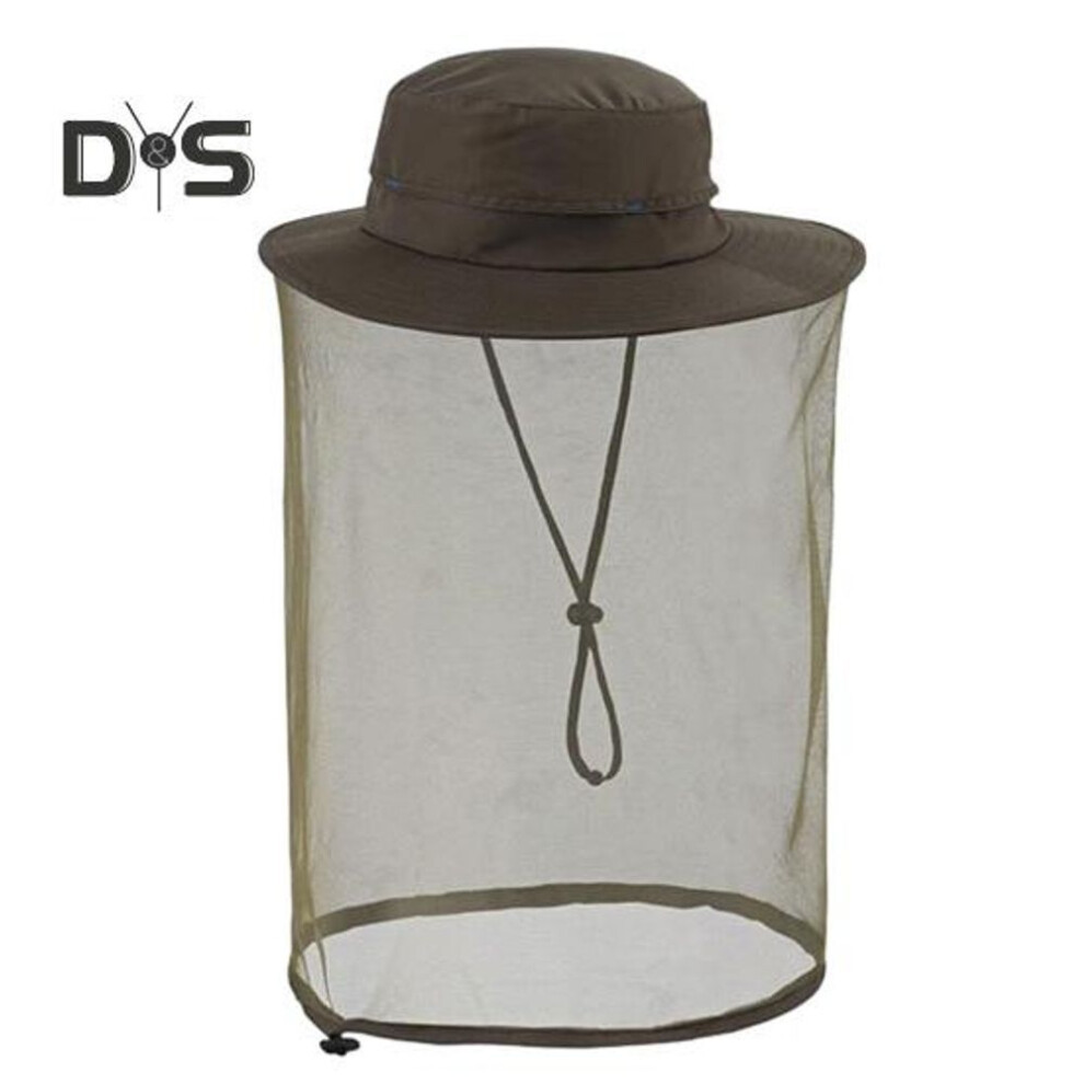 (army green) Mosquito Head Net Hat For Men Women Wide Brim Sun Protection Boonie Hats With Veil Mesh Protection From Insect For Fishing Hiking