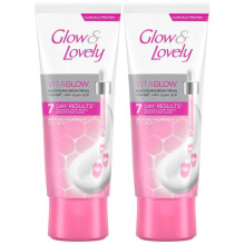 Glow & Lovely Vita Glow Multi-Vitamin Serum Cream 100g x 2 | Nourishing Face Cream | Vitamins for Radiant, Healthy Skin |Hydrating Daily Moisturizer