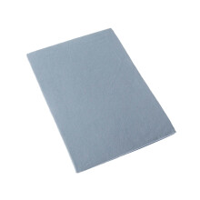 (Blue) Homescapes 100% Brushed Cotton Cot Flat Sheet Single Pack, 100 x 150 cm