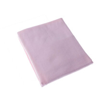 (Pink) Homescapes 100% Brushed Cotton Cot Flat Sheet Single Pack, 100 x 150 cm