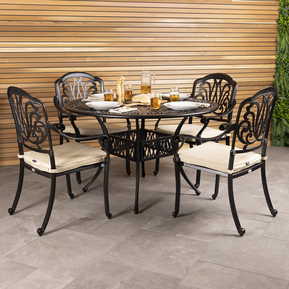 Charles Bentley Premium Furniture Cast Aluminium Outdoor Dining Set