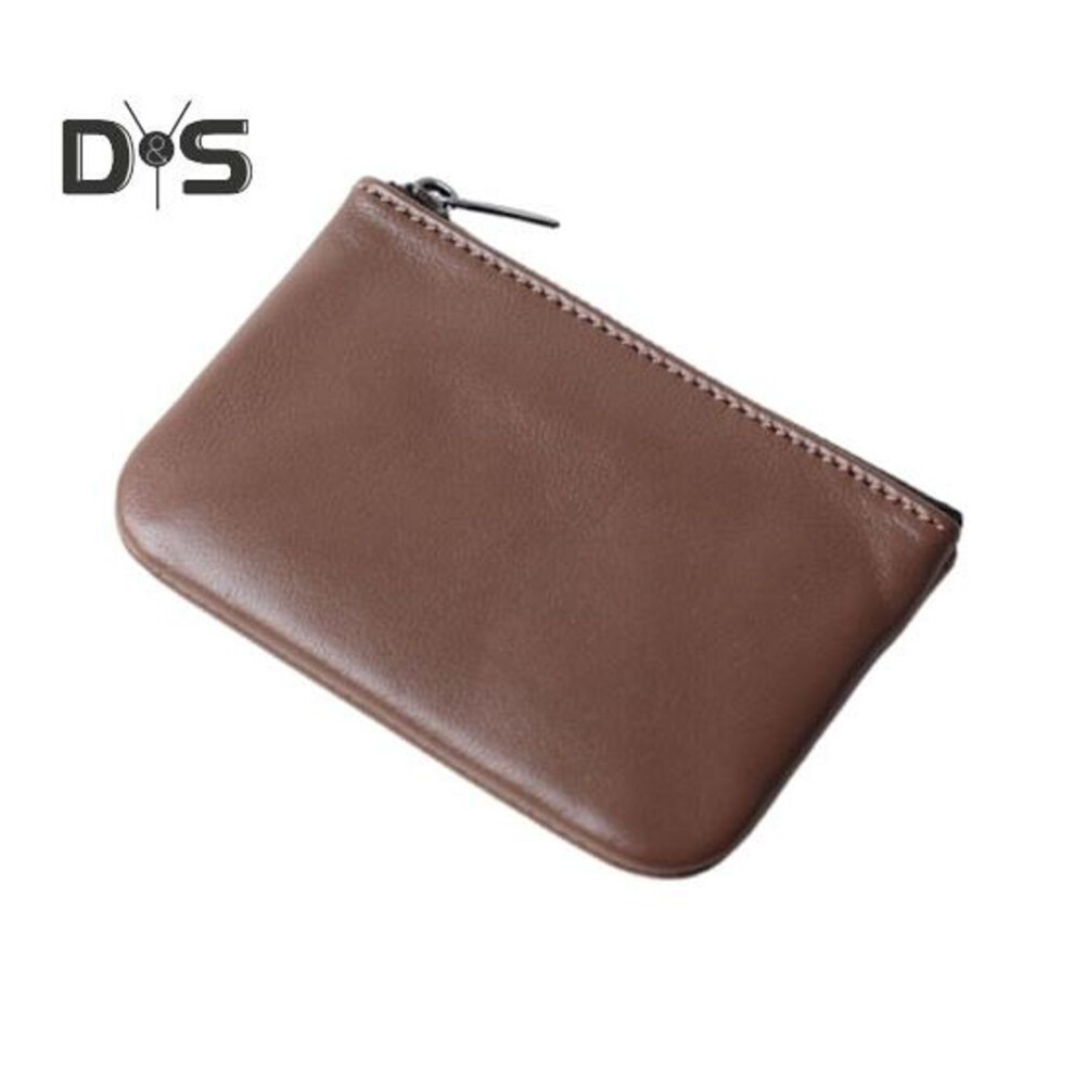 (camel) Faux Leather Coin Purse Money Bag with Zipper Closure Cash Bag Pocket Wallet for Bills Coins Keys Cards Men And Women