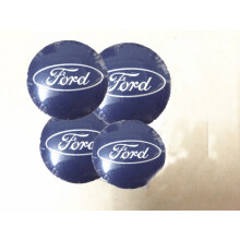 (Dark Blue)4 kusov krytov stredového kolesa s emblémom, priemer 54 mm, vhodné pre Ford 6m211003