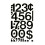 CHARTPAK Self-Adhesive Vinyl Numbers  2 Inches High  Black  12 per Pack (01150) 2