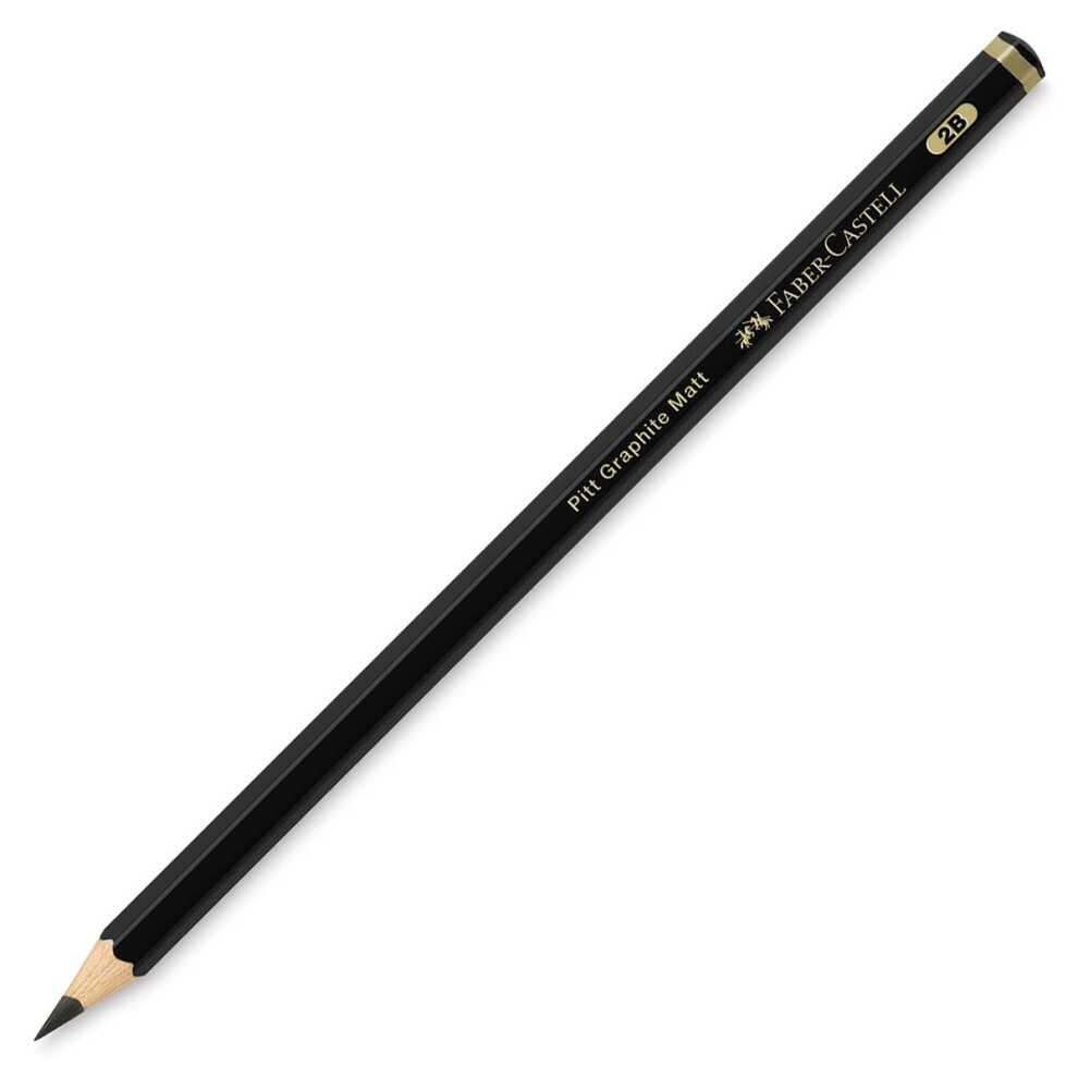 Faber-Castell Art & Graphic Pitt Graphite Matt Pencil  Matt Graphite  2B  For Art  Craft  Drawing  Sketching  Home  School  University  Colouring