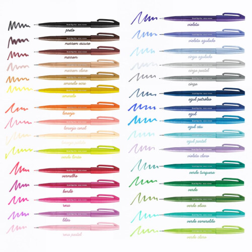 Pentel Pentel Brush Sign Pen Hellgrau 2