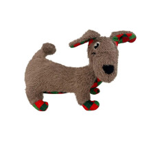 KONG Holiday Christmas Pupsqueaks Tucker Medium Dog Toy