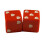 Koplow Games Red Sweetheart Dice d6 25mm 2ea 2