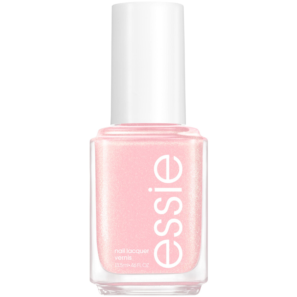 Essie Nail Polish  Salon-Quality  8-Free Vegan  Iridescent Sheer Pink  Birthday girl  046 fl oz