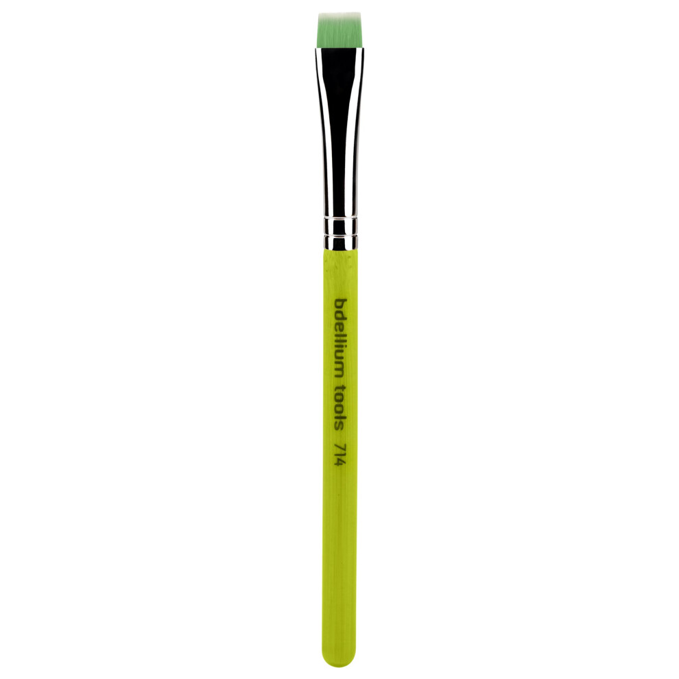 Bdellium Tools Green Professional Makeup Brush - Bambu Series 714 Flat Eye Definer - With Soft Synthetic Fibers For Eye Definition ( 1Pc)