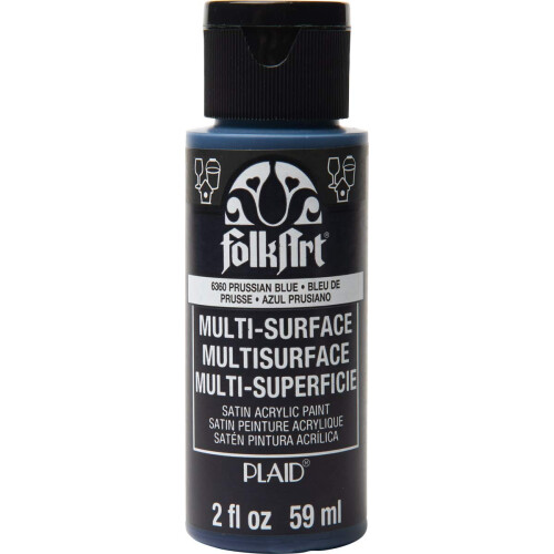 Peinture FolkArt Bleu Prussien, 2 Fl Oz (Pack de 1)