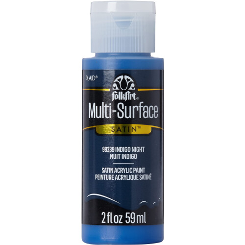 FolkArt Multi-Surface Verf, 2 oz, Indigo Nacht 2 Fl Oz