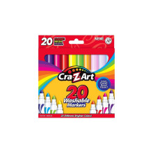 Cra-Z-Art omyvateln popisovace Broad Point Assorted Colors 20/Pack (44402WM-20)