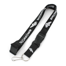 Aminco NFL Denver Broncos Team Lanyard Black & White