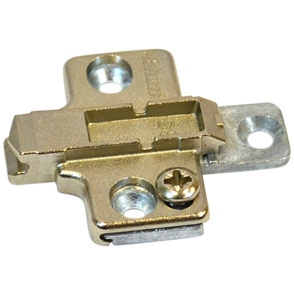 Blum 175H7100x1 175H7100 Frameless Mounting Plate Clip-On 0 Mm Height (Pack Of 1 With Screws) Nickel Finish 856791005881