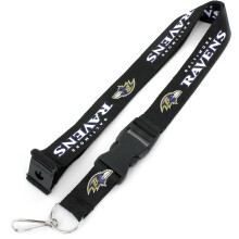NFL Baltimore Ravens Team Lanyard Black