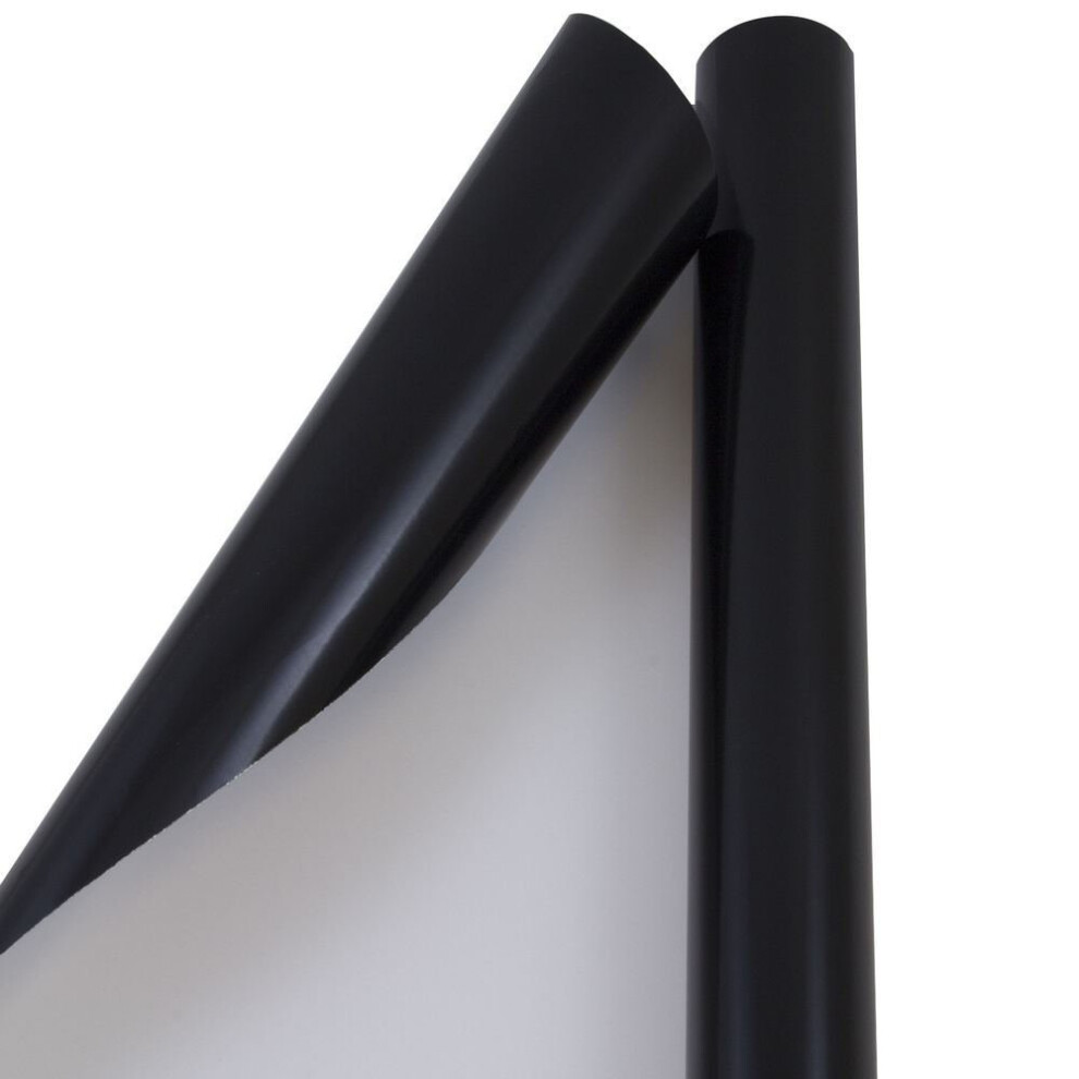 Papier cadeau JAM Paper - Papier cadeau brillant - 25 pi    (30 po x 10 pi) - Noir - Rouleau vendu individuellement