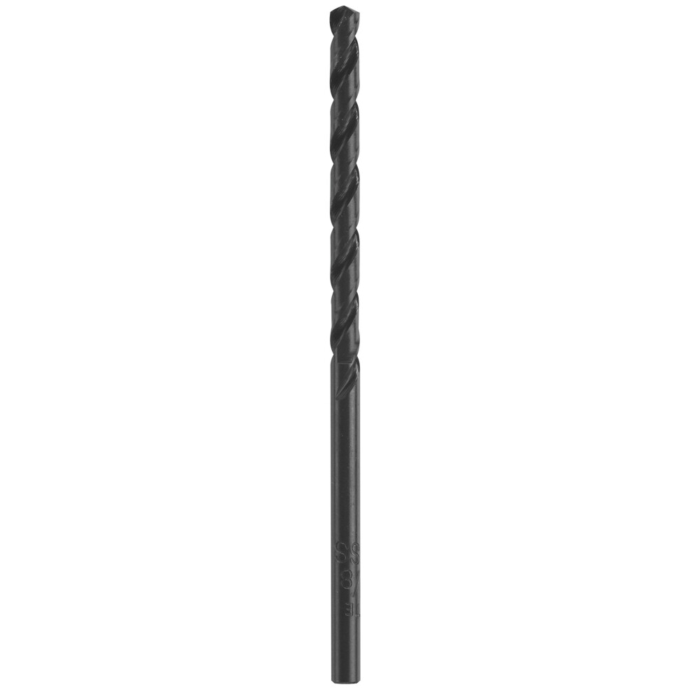BOSCH BL2137 1-Piece 5/32 In. x 3-1/8 In. Fractional Jobber Black Oxide Drill Bit for Applications in Light-Gauge Metal  Wood  Plastic