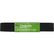 El   stico trenzado negro Dritz de 1 pulgada y 3 yardas de largo