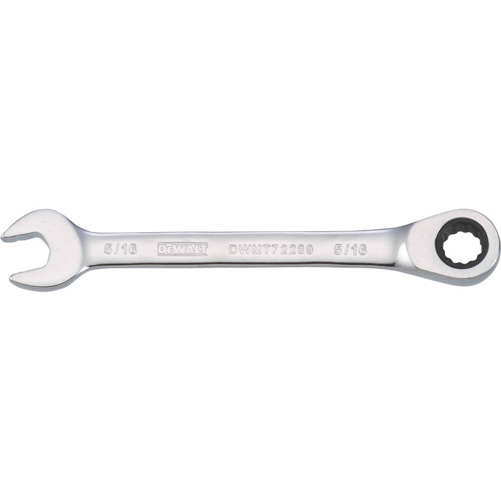 DEWALT DWMT72289OSP Ratcheting Comb Wrench 5/16in SAE