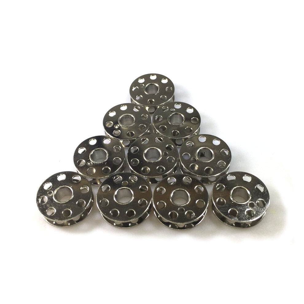 Cutex (TM) Brand 10 Bobbins For Singer 221 Featherweight  301 Sewing Machines #45785