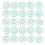 JAM PAPER Circular Paper Clips - Round Paperclips - Teal - 50/Pack 3