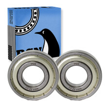PGN (2 kpl) 6203-ZZ Laakeri - Voideltu kromiterästiivistetty kuulalaakeri - 17x40x12mm laakerit metallisuojalla ja korkean kierrosluvun tuella